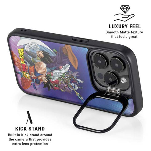 Dragon Ball Super Group iPhone 15 Pro Kickstand Case